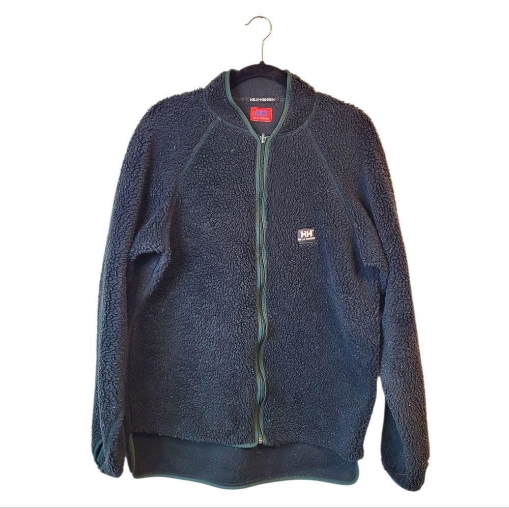 Vintage Helly Hansen Hunter Green Teddy Sherpa Jacket Men's Size M